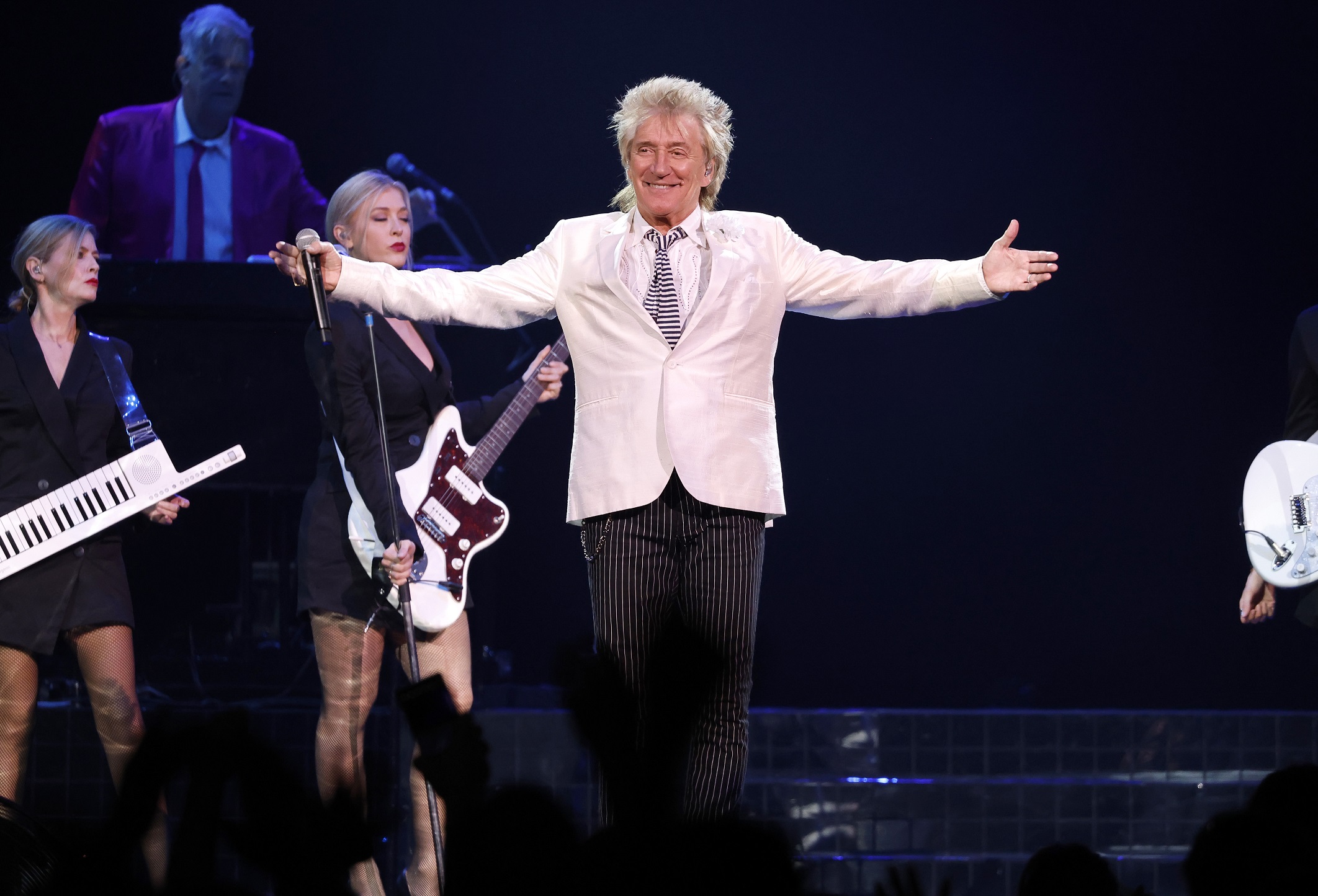 Veteran rocker Sir Rod Stewart performs in Nashville earlier this year. Photo: Getty Images