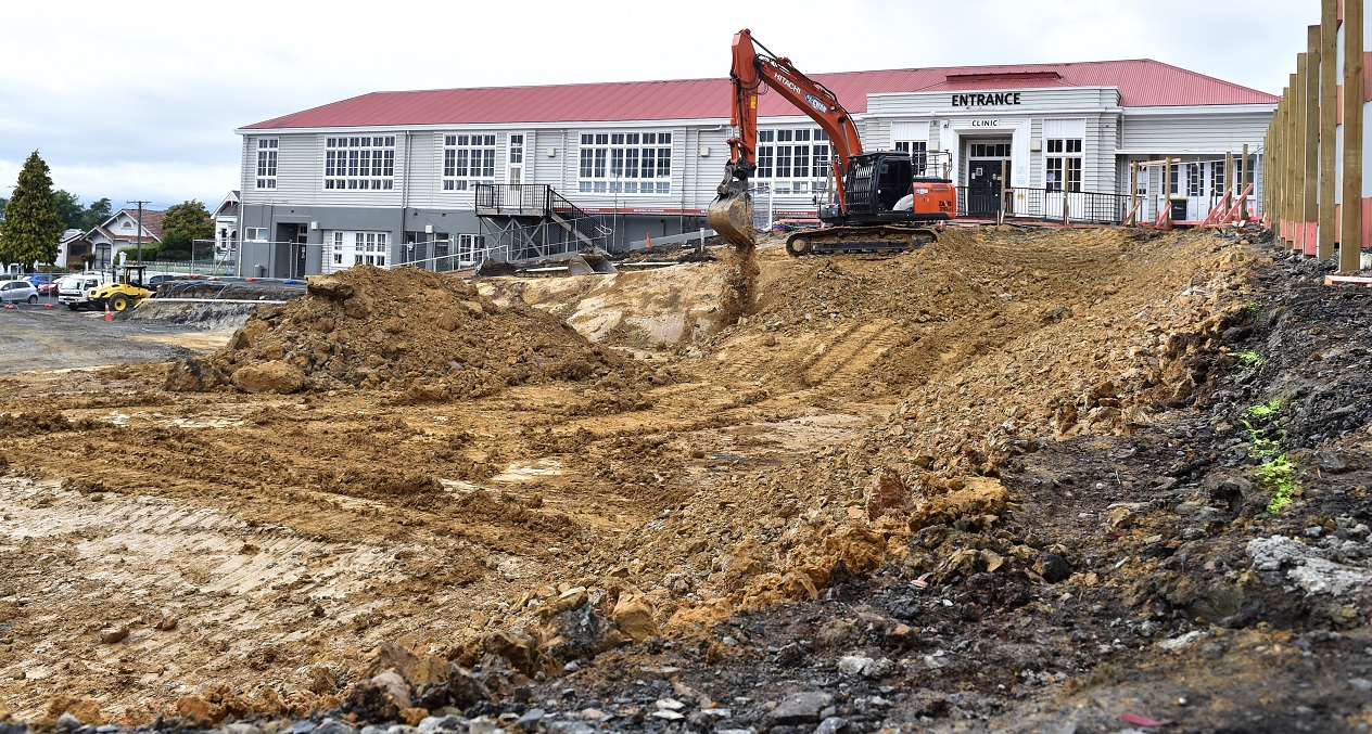 Excavation work is under way at Te Kaika. Photo: Peter McIntosh