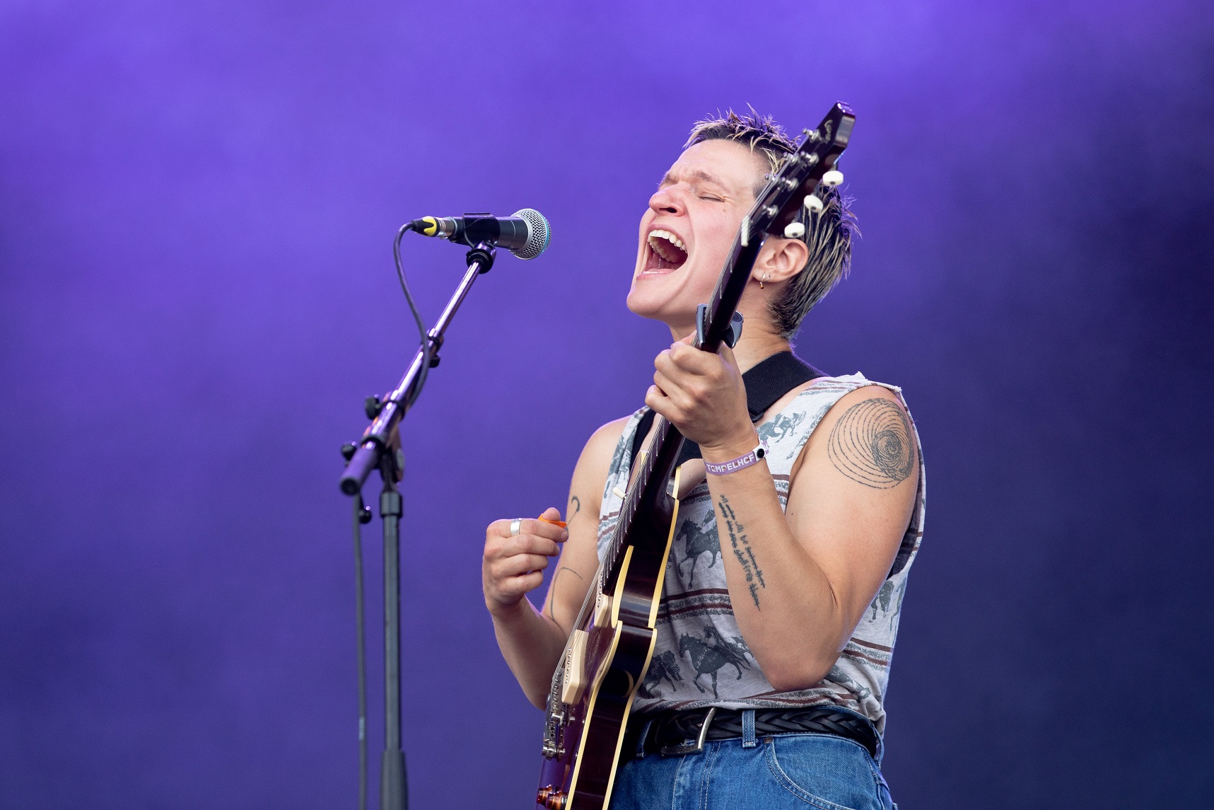Adrianne Lenker, of Big Thief, performs during Tempelhof Sounds, in Berlin, earlier this year....