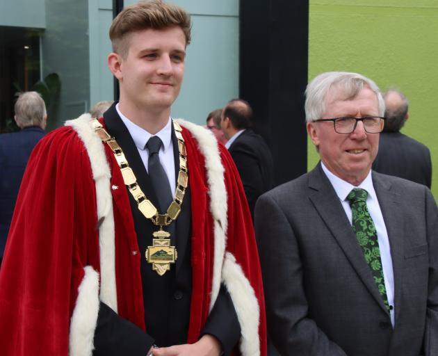 Mayor Ben Bell and Cr Stewart MacDonell.  PHOTO: SANDY EGGLESTON