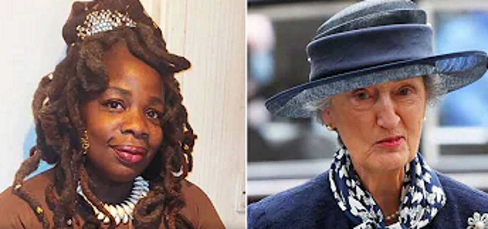 Ngozi Fulani and Lady Susan Hussey. Image: YouTube 