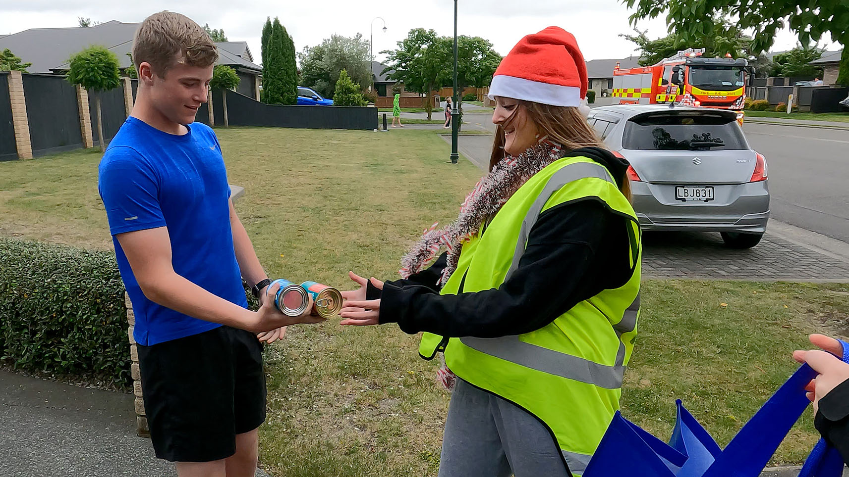 Rolleston residents were generous with their donations. Photo: Geoff Sloan