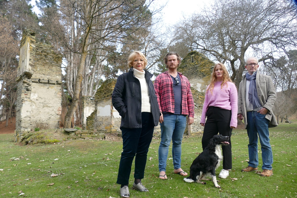 Thurlby Domain owners (from left) Vicki, Kieran, Felicity and Revell Buckham, and dog Mac, at...