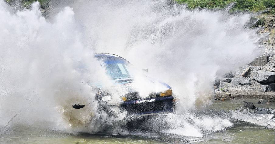 The Subaru WRX driven by the father and daughter pairing of Sean and Bella Haggarty. PHOTO: JOHN...