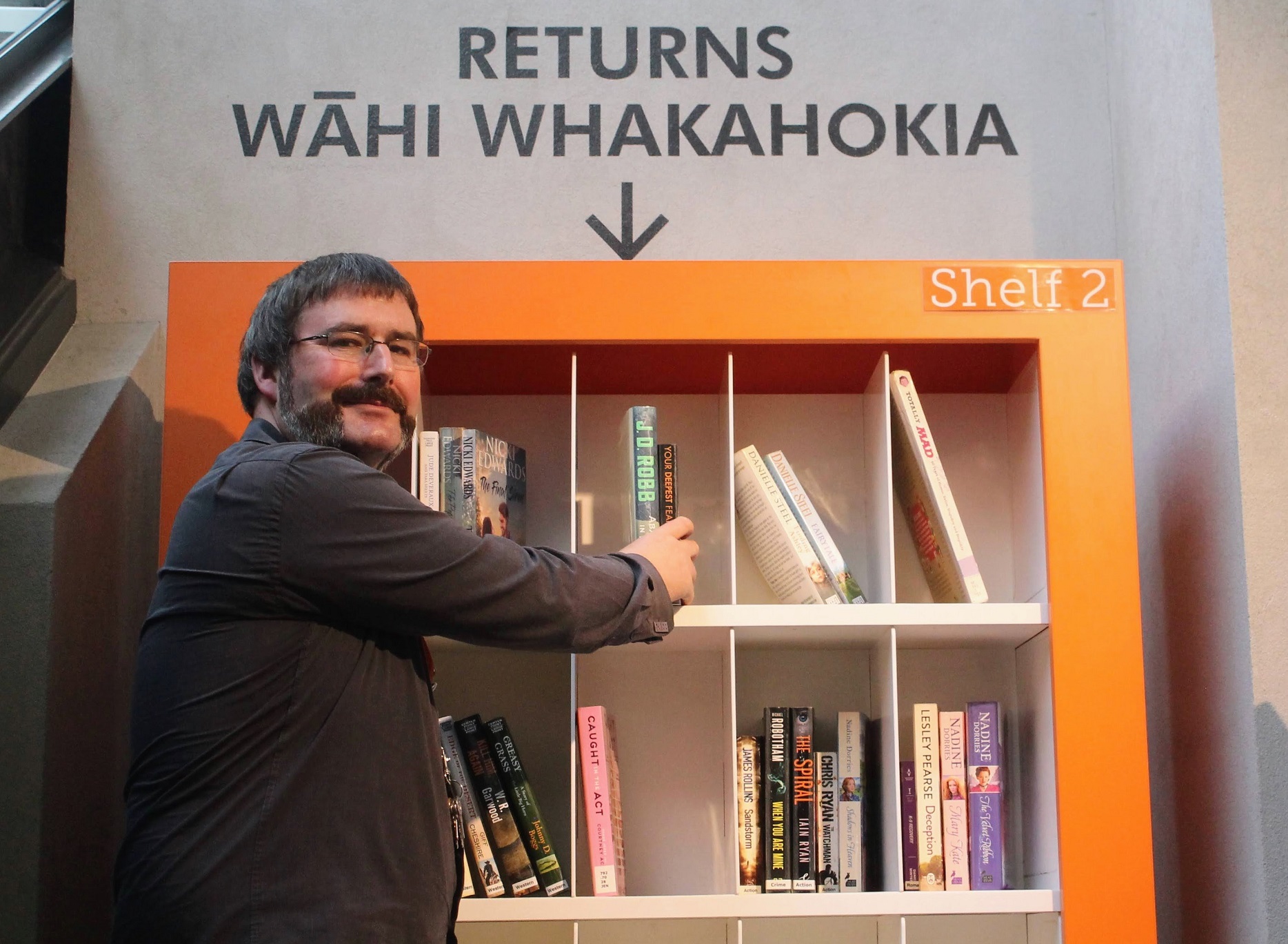 Invercargill City Council's library customer experience team leader Donald Cunningham was pleased...
