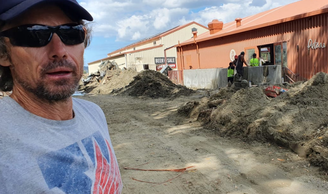 Philip Barber outside Petane Wines. Photo: RNZ