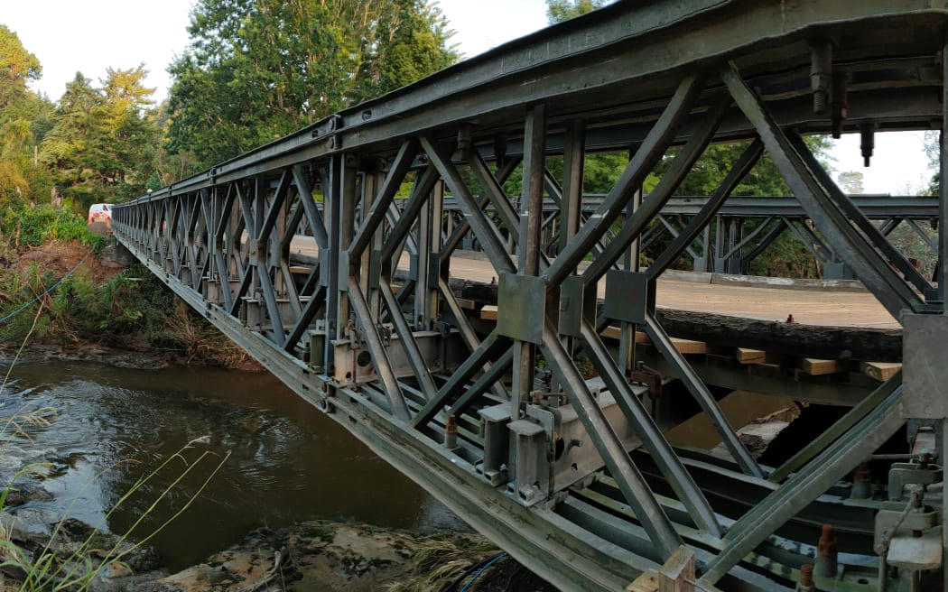 A Bailey bridge. Photo: Auckland Transport A Bailey bridge. Photo: Auckland Transport