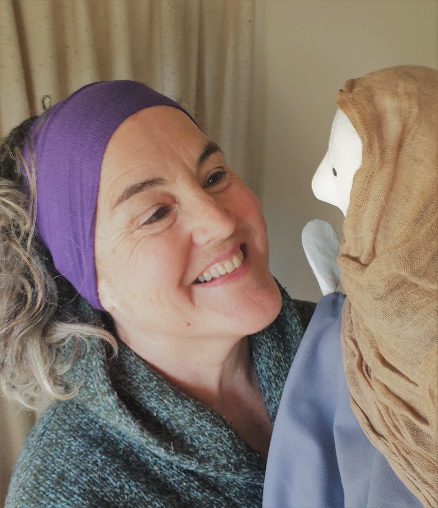 Bridget Sanders has discovered a love for making puppets. Photos: supplied