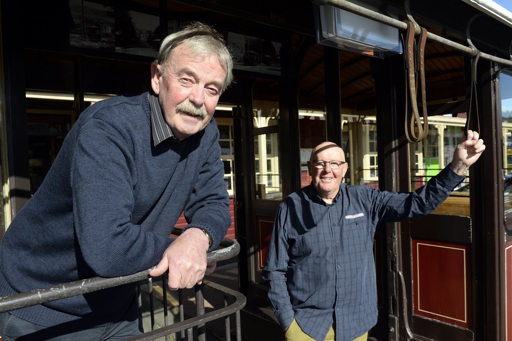 Dave Lamont (left) and Murray Galland are retiring today after owning the Cableways Bar and...