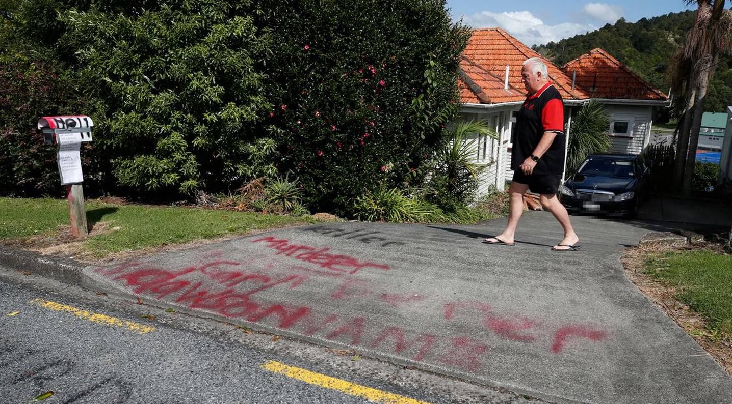 Former Southlander Ian Russ had his driveway and letterbox vandalised in Whangarei. Photo: NZ Herald