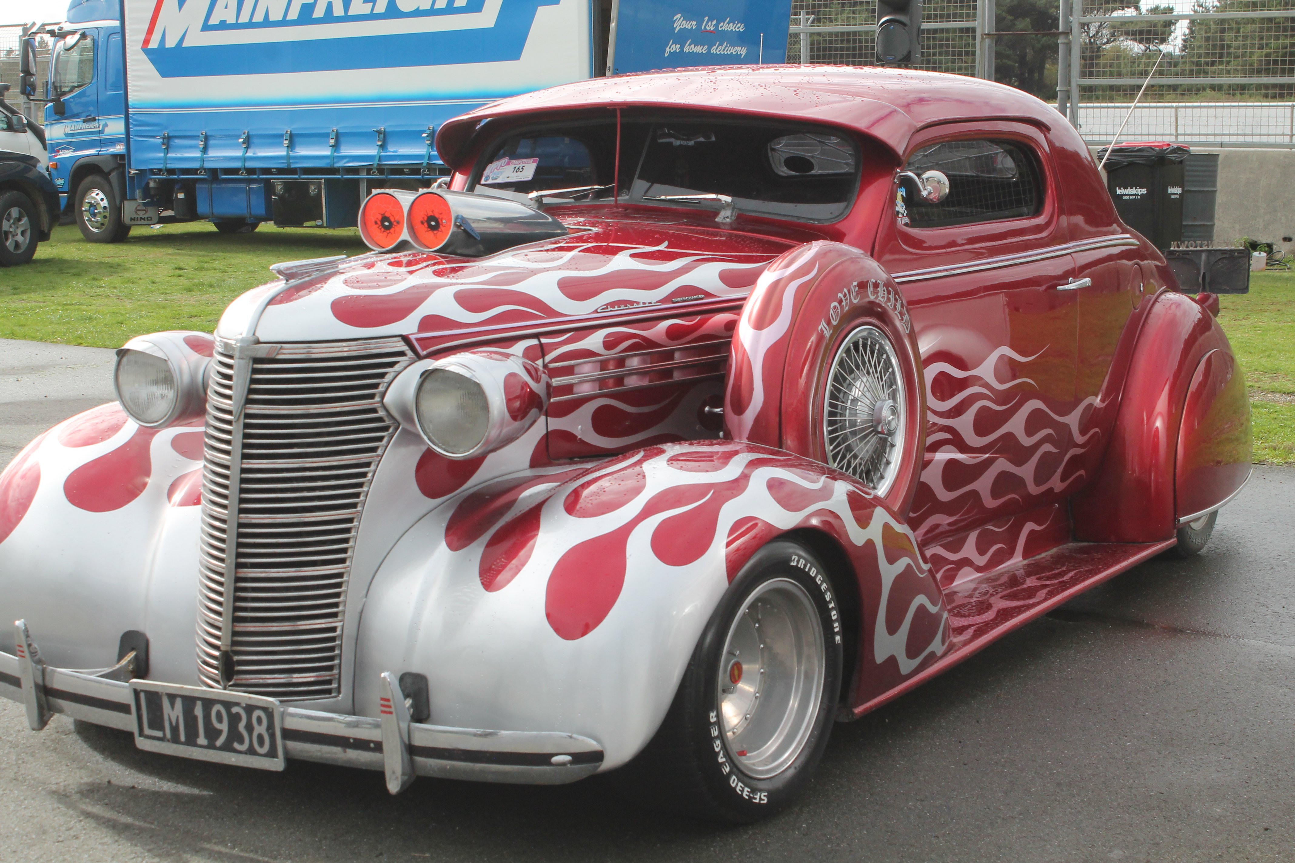 The 1938 Chevrolet Coupe "Love Child" was one of the models that attracted a lot of attention.