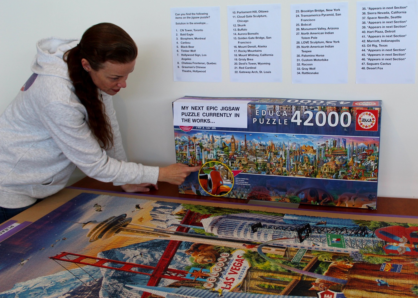 Next on the list of giant puzzles for Donnalouise Gragg, of Dunedin to complete is a 42,000-piece...