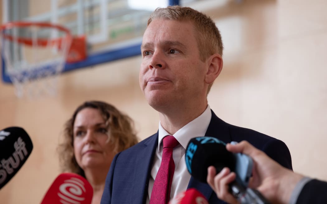 Prime Minister Chris Hipkins and Education Minister Jan Tinetti Photo: RNZ