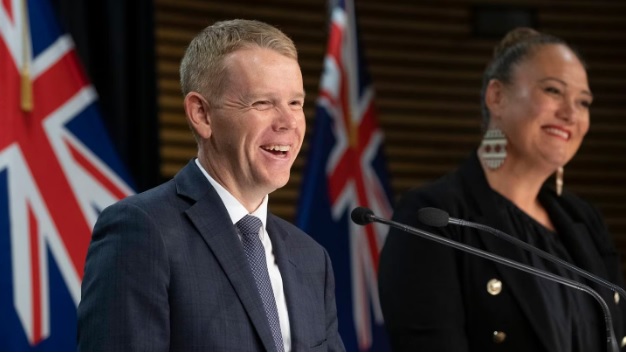 Prime Minister Chris Hipkins and social development spokeswoman Carmel Sepuloni. Photo: NZ Herald