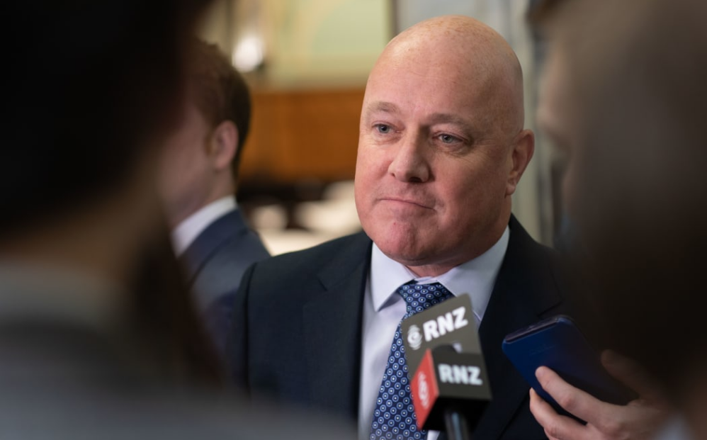 National Party leader Christopher Luxon thanked Ardern for her service to Aotearoa. Photo: RNZ