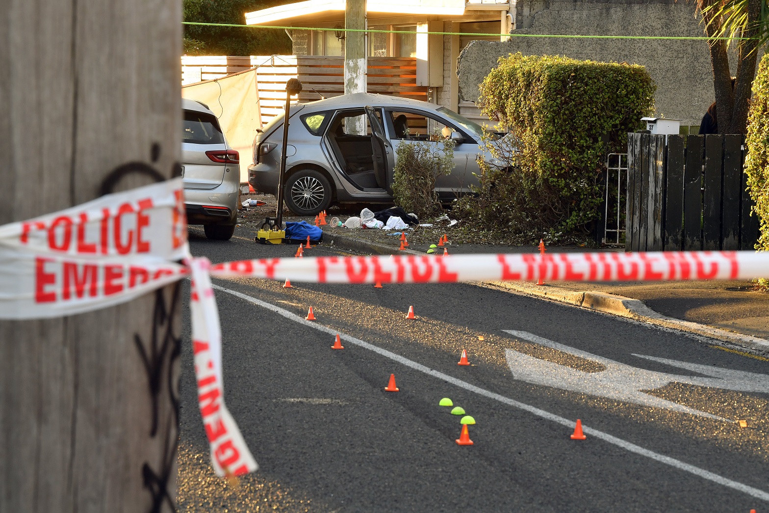 The Serious Crash Unit are investigating after a car hit a power pole in Melbourne St in South...