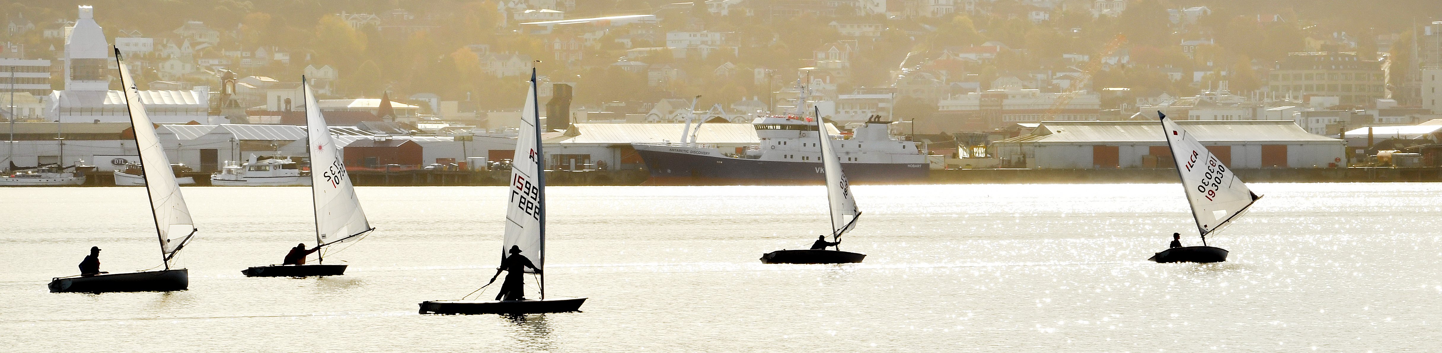 Members of the Vauxhall Yacht Club sailed in balmy conditions on Otago Harbour yesterday. PHOTO:...
