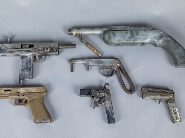 The homemade guns seized in Hastings. Photo: NZ Police