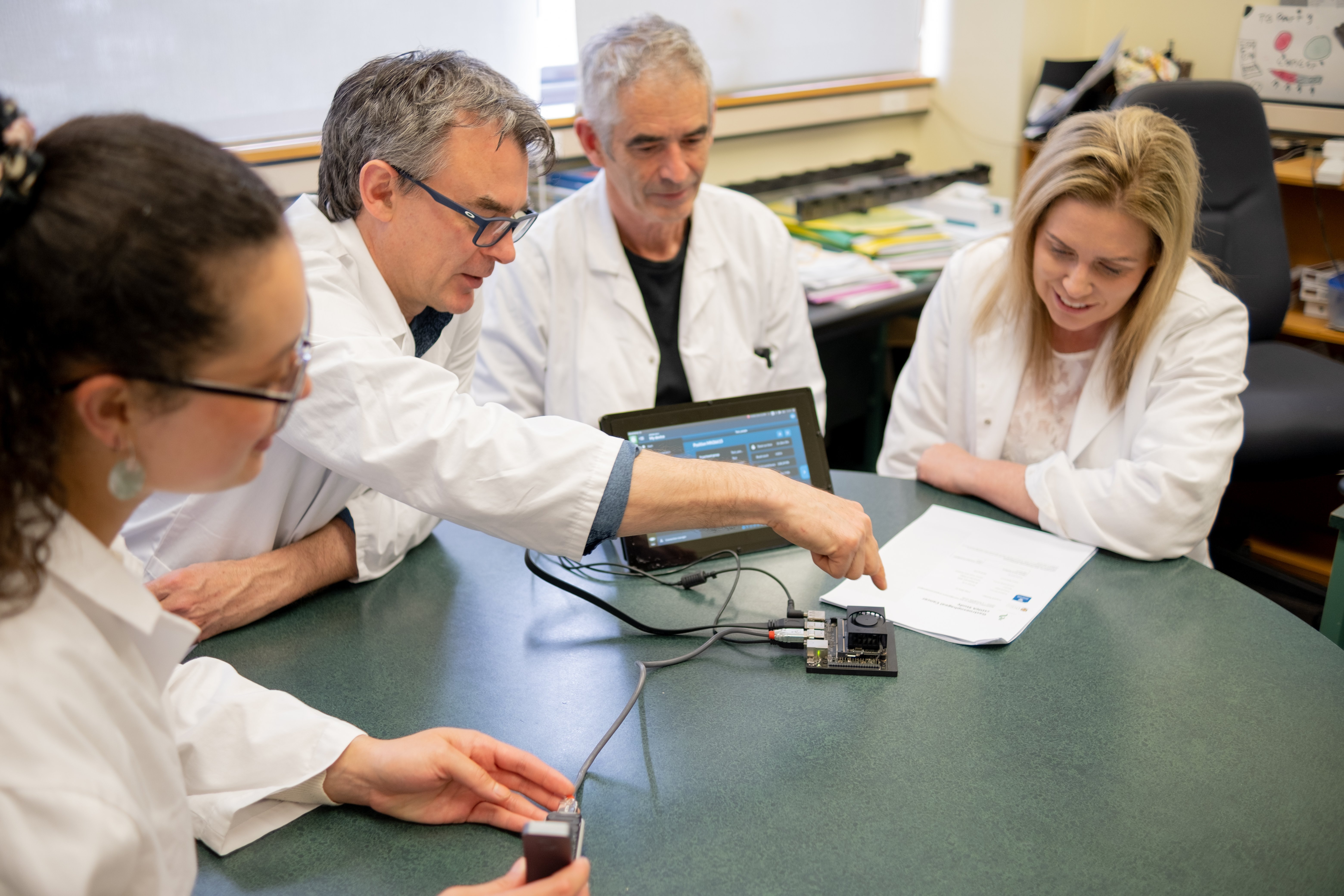 Researchers (from left) University of Otago PhD student Jordon Lima, Prof Mik Black and Prof...