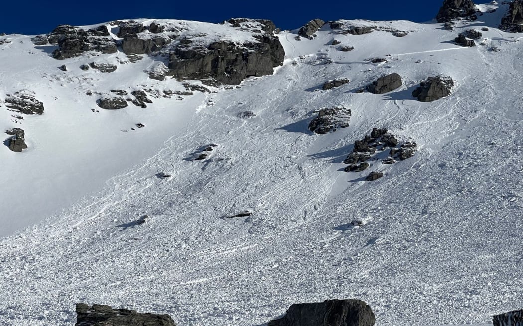 A 250m wide avalanche was triggered by a skier behind The Remarkables Ski Area on Wednesday....