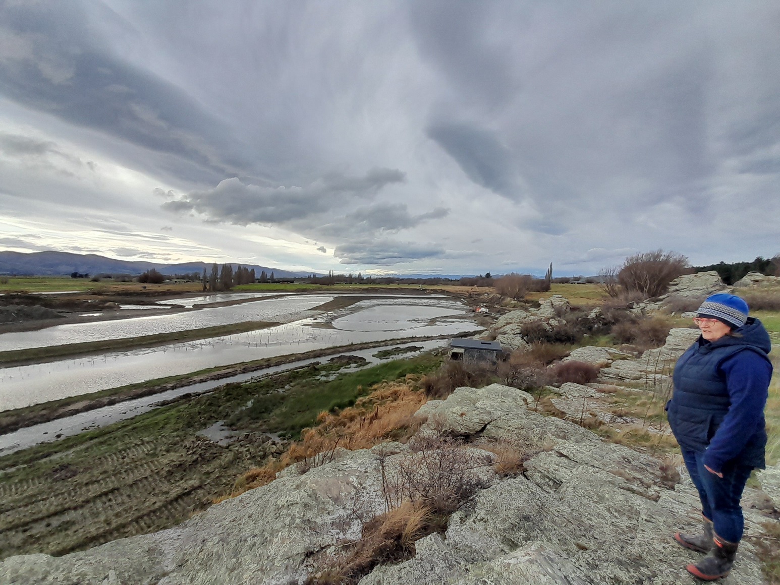 Nicola McGrouther looks out over the Thomsons Creek wetland. Photo: Central Otago News