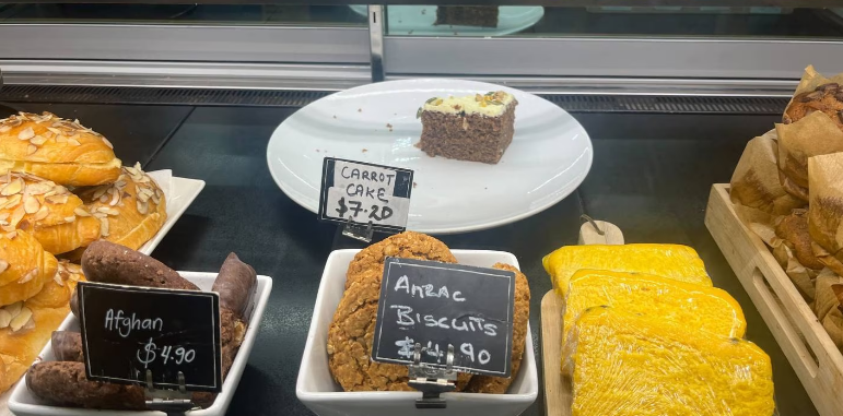 Only one slice of carrot cake - at a price of $7.20 - remained when The New Zealand Herald...