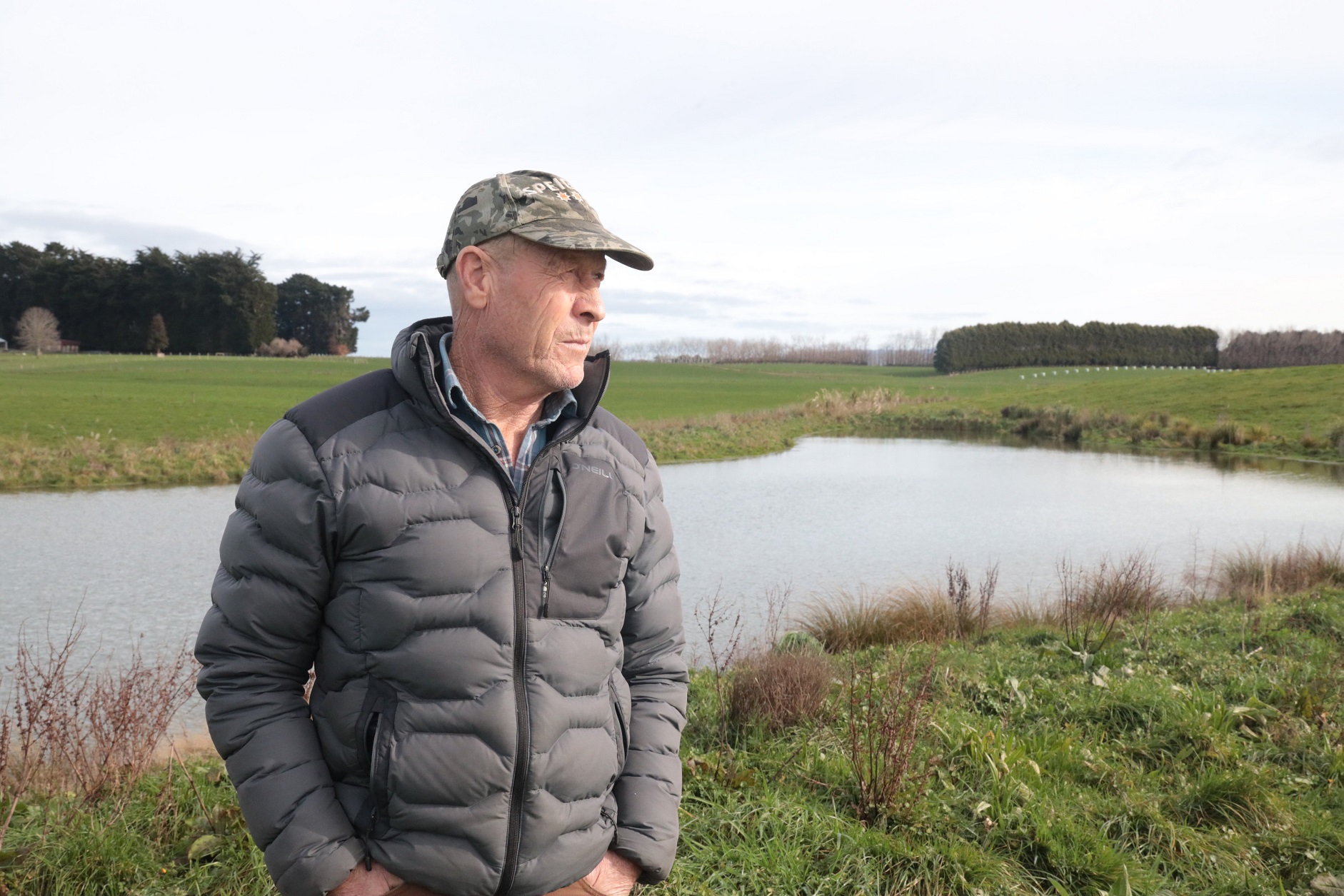 Gavin Macpherson built a wetland for $35,000. Photo: Cole Yeoman