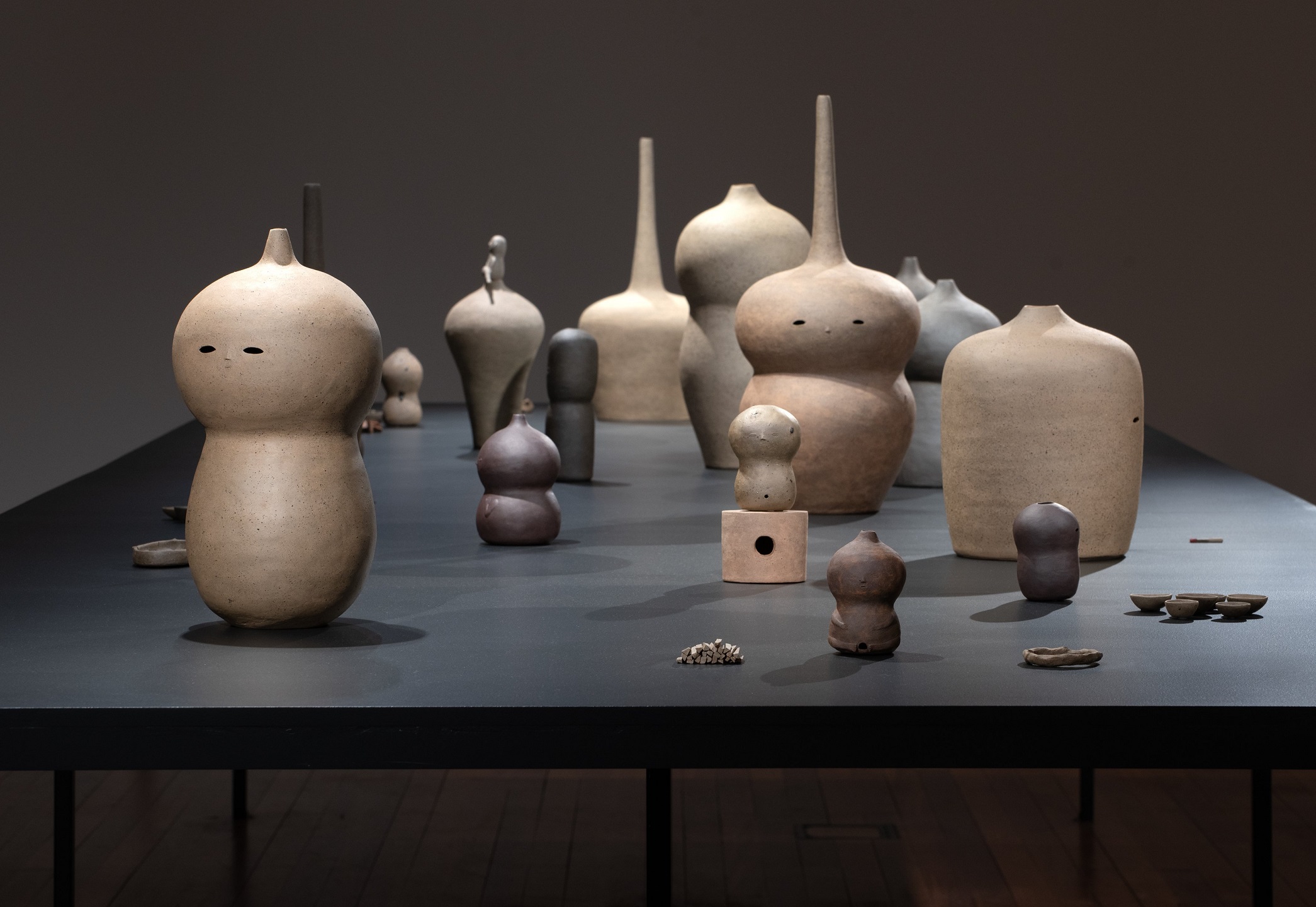 Kate Fitzharris, Looking at things as a whole, (installation view) 2023, ceramic. Courtesy of the...