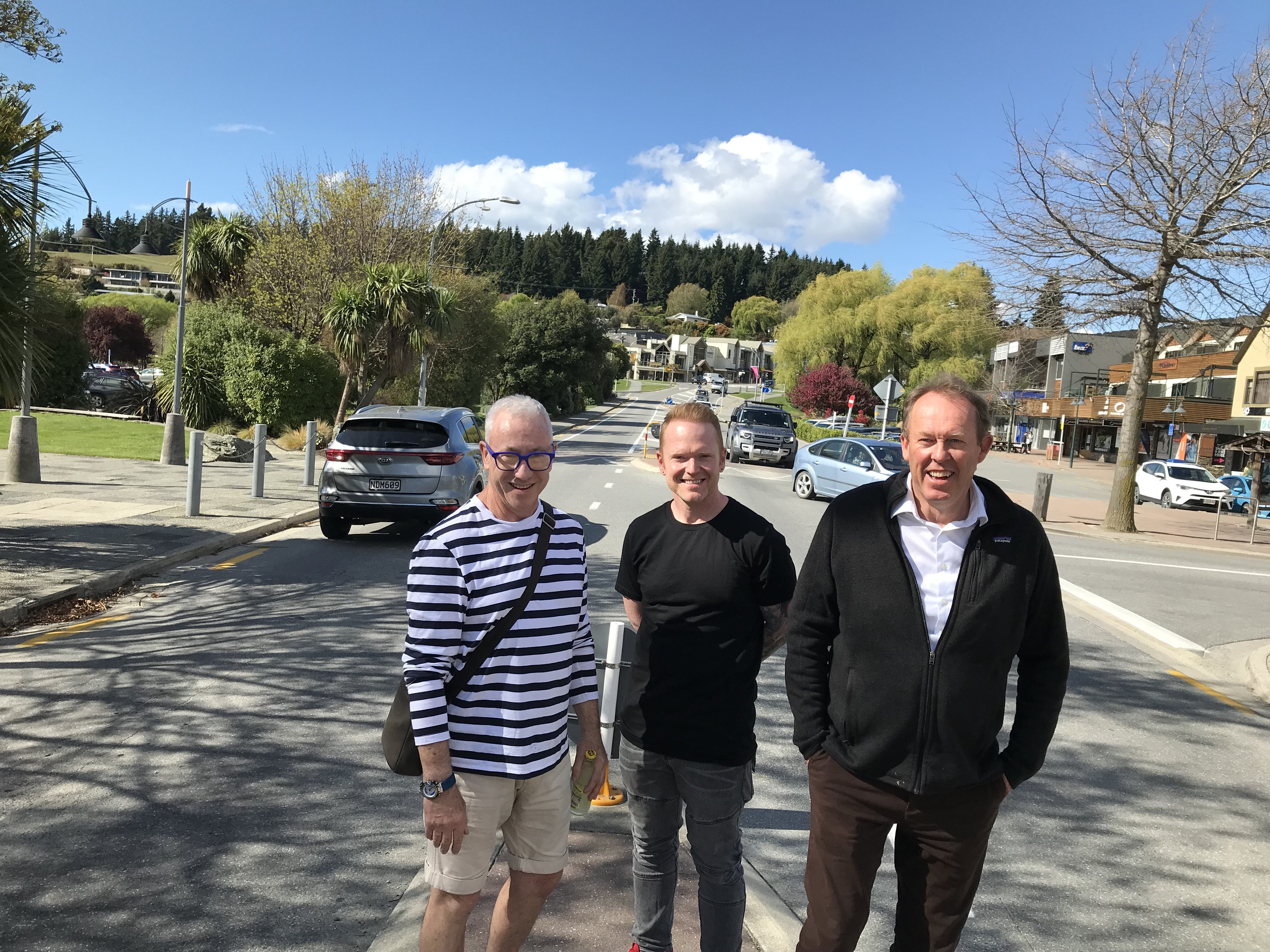Heart of Wānaka committee members (from left) Chris Hadfield, Toby Donnelly and Garth Falconer...