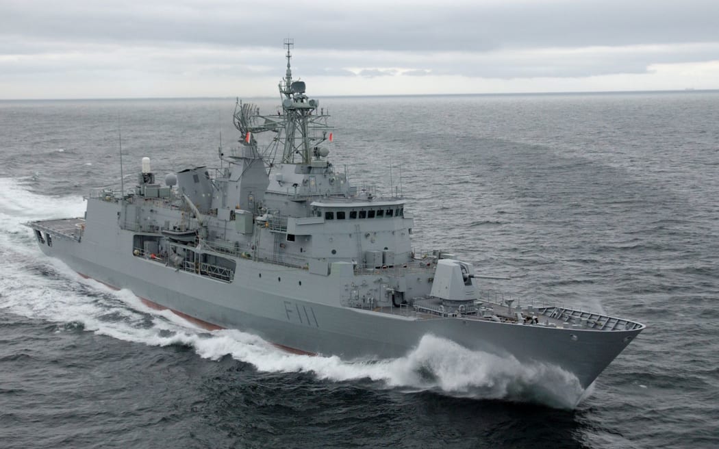 The navy's HMNZS Te Mana. Photo: Supplied / New Zealand Defence Force