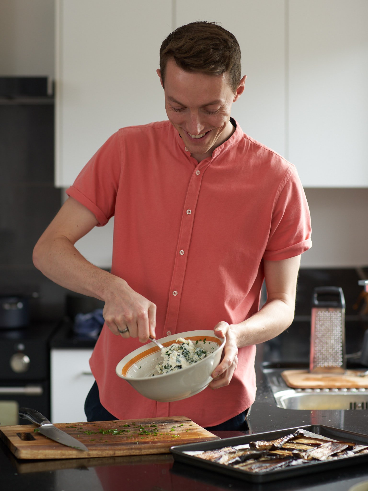 Hailes urges people to enjoy cooking and use their senses in the kitchen. Photo: Aaron McLean