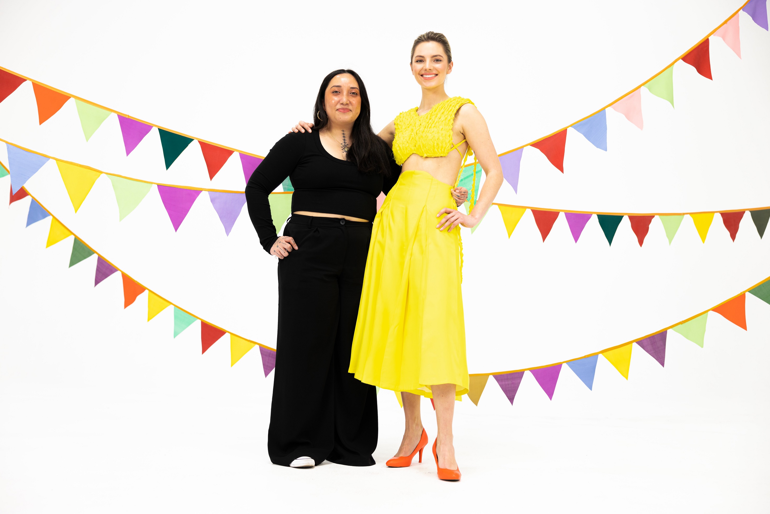 Victoria Solomona with her design that will feature at New Zealand Fashion Week. Photos: Jonathan...