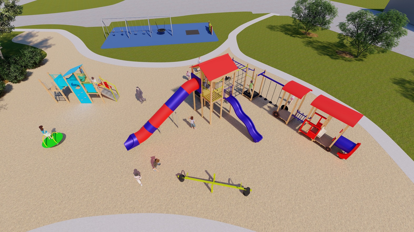 An impression of what the new playground could look like. Graphic: supplied