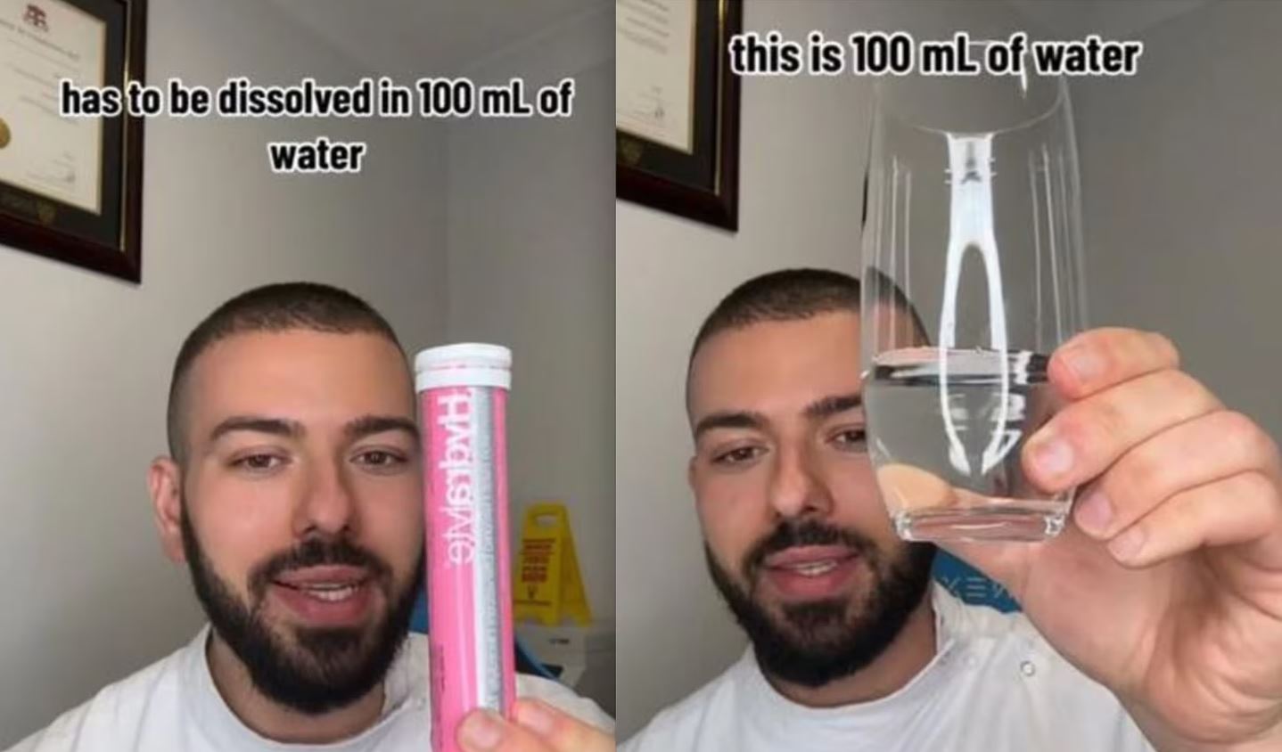 Sydney pharmacist Jamil Karaki shocked his followers when he explained how to use Hydralyte....