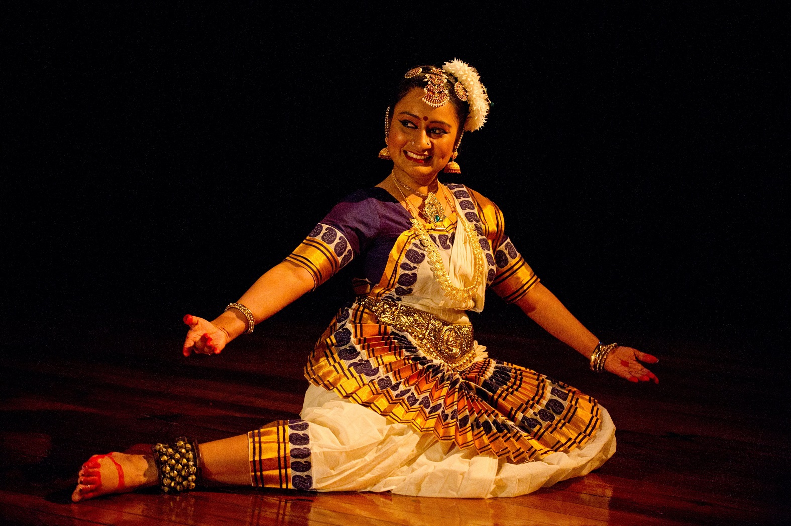 Swaroopa Prameela Unni performs at Pushpanjali 2012 at the former Fortune Theatre. Photo: Marelda...