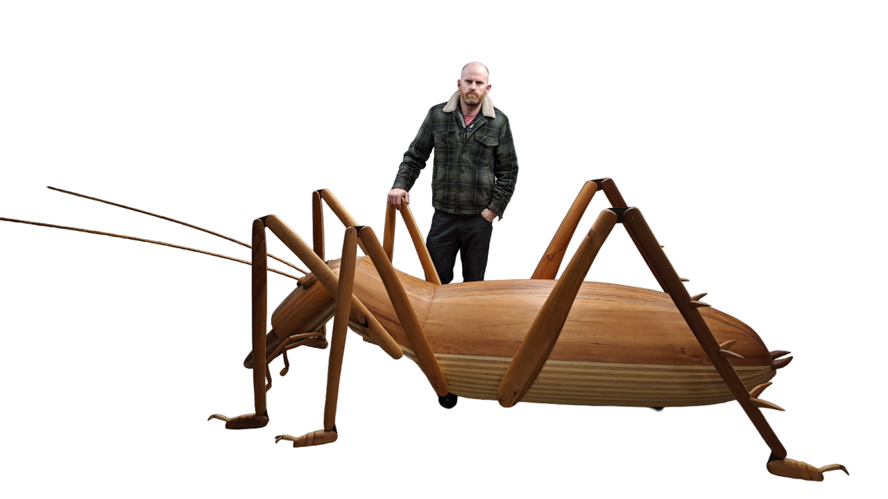 Craig McMillan's creation was made from rimu, matai and kahikatea logs that had been submerged in...