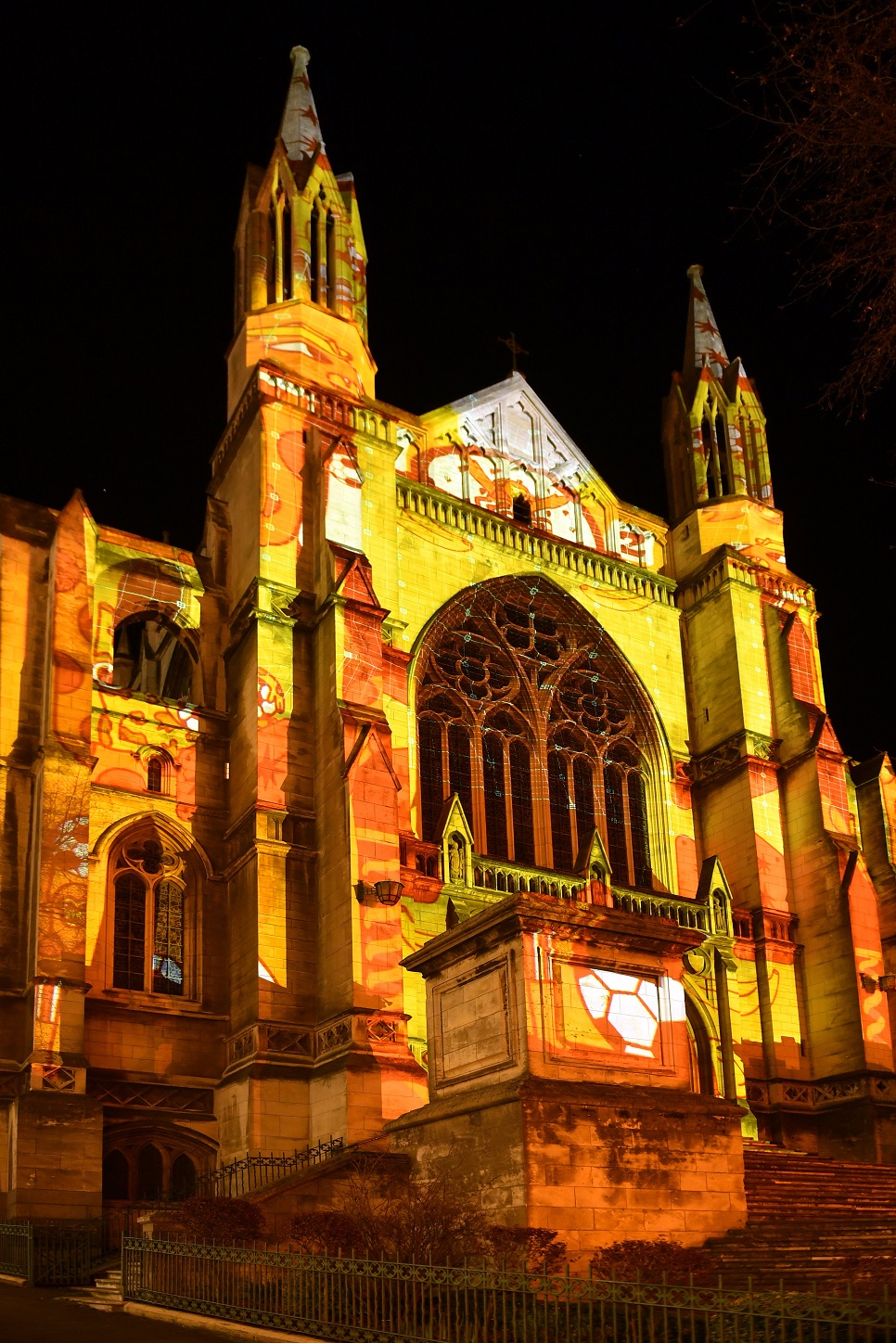 An image for Fifa Women’s World Cup is projected on to St Paul’s Cathedral. Photo: Stephen Jaquiery