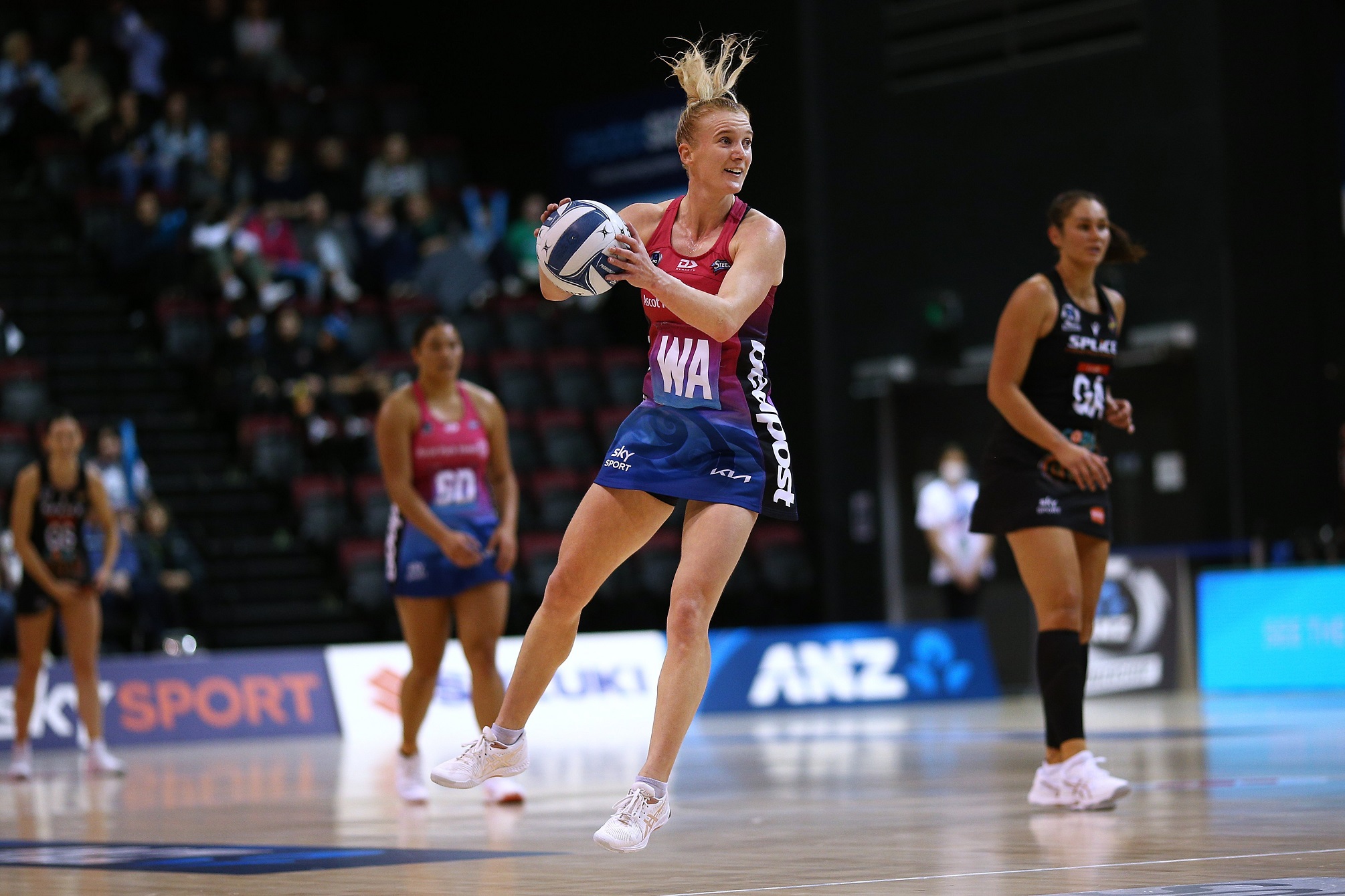 Shannon Saunders will return to the Southern Steel again next season. Photo: Michael Bradley...