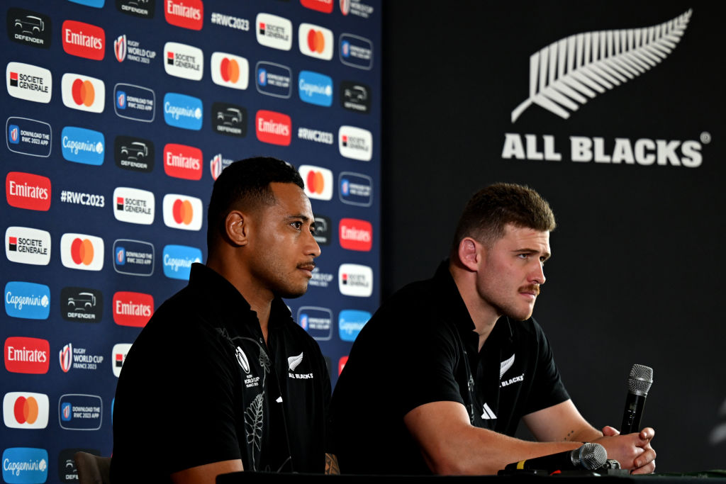 Shannon Frzizell (left) with Dalton Papalii. All Blacks’ seniors players had been insisting on...