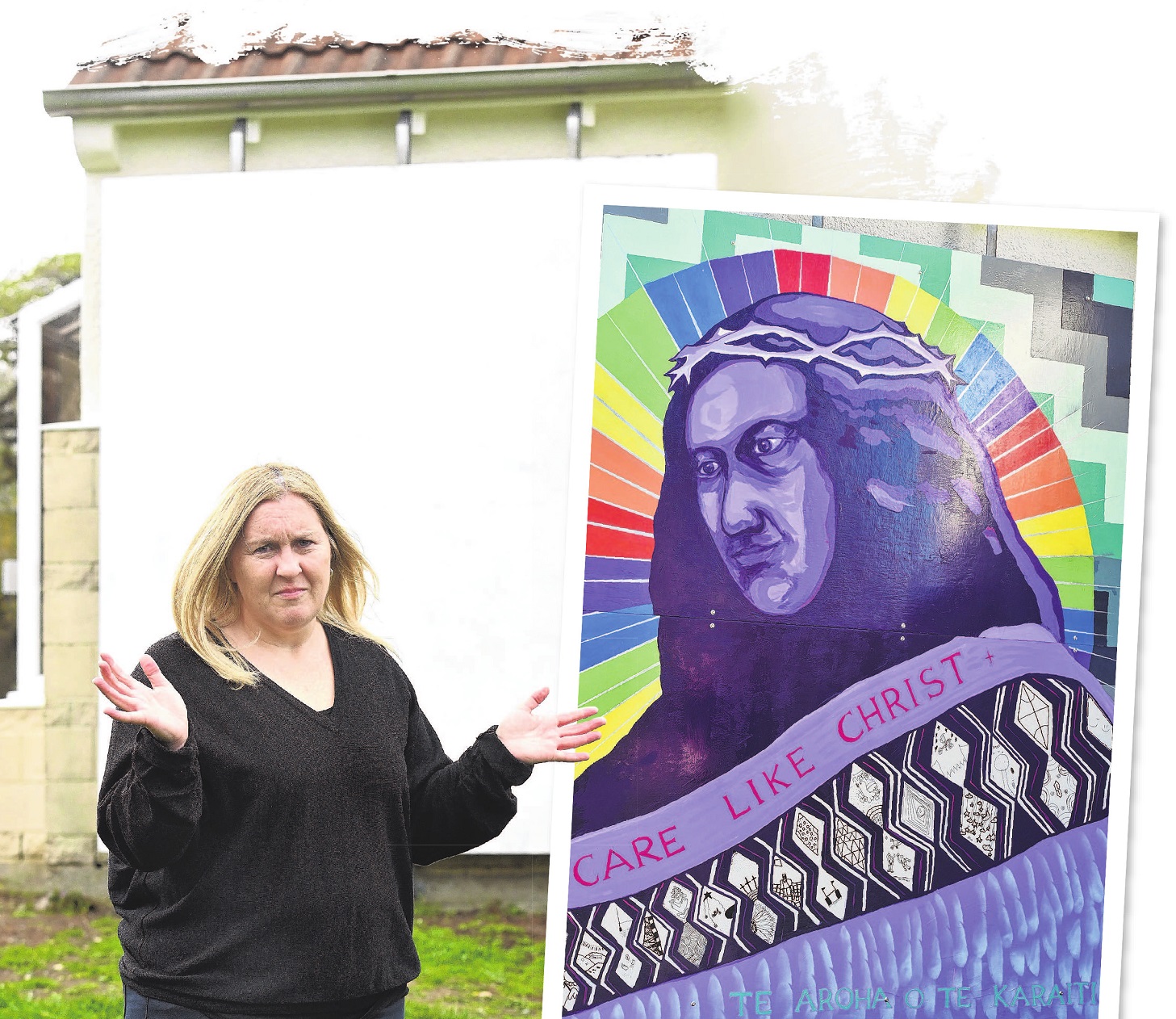 St Joseph's Cathedral School principal Jo Stanley was shocked to find the school’s mural...