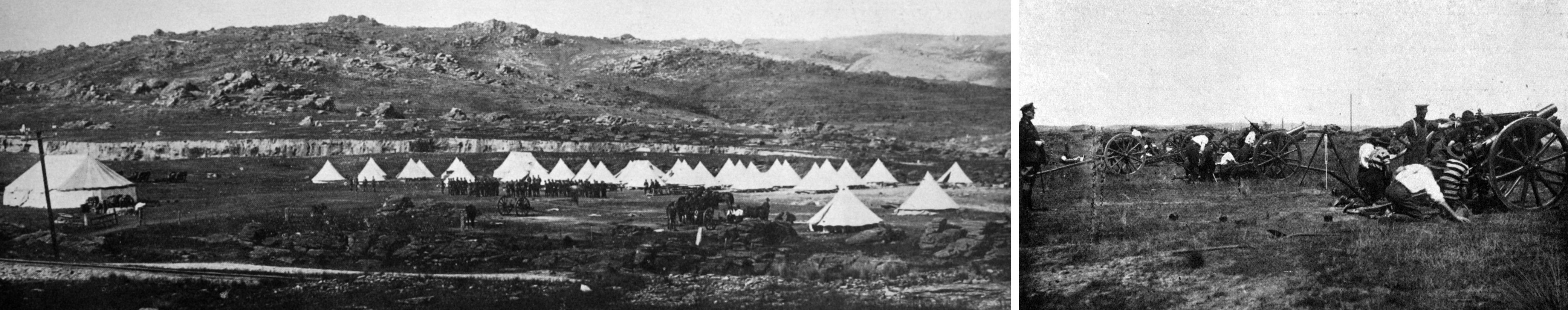 The 12th battery camp and 4 1/2 inch gunnery training at Matarae, near Middlemarch, Otago. —...
