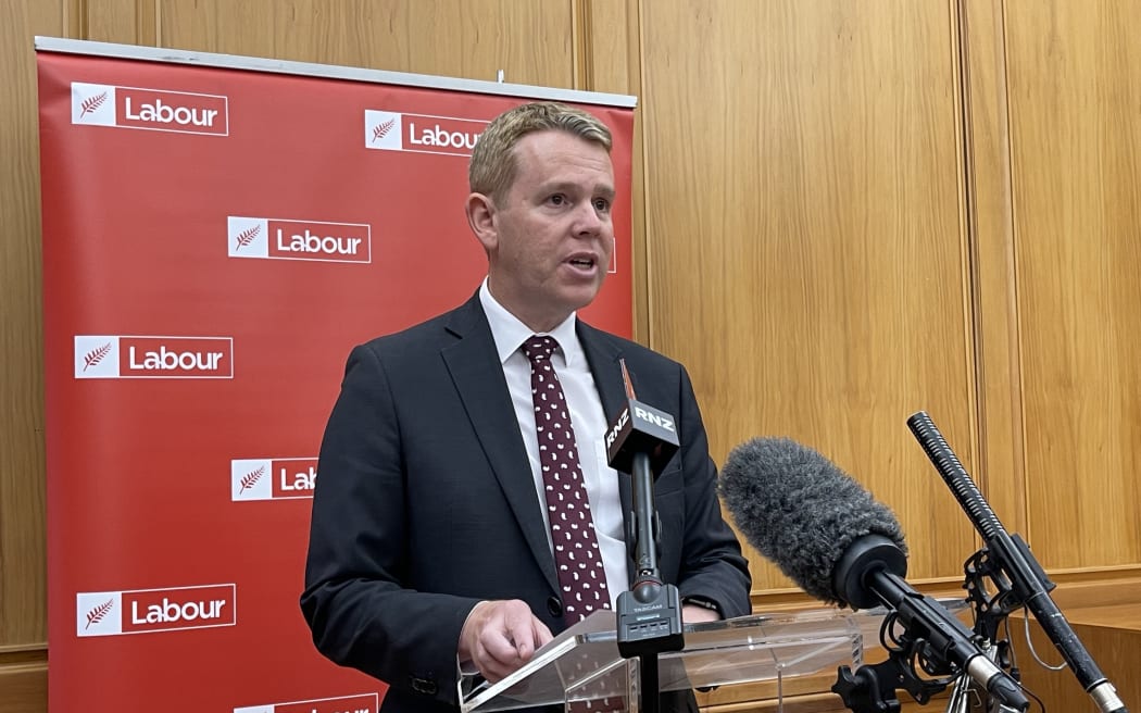Labour leader Chris Hipkins calls for a ceasefire in the Israel Gaza conflict. Photo: RNZ/Katie...