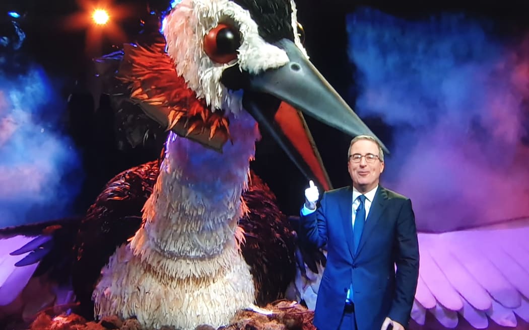 A shot from comedian John Oliver's segment on New Zealand's Bird of the Year on November 5. Photo...