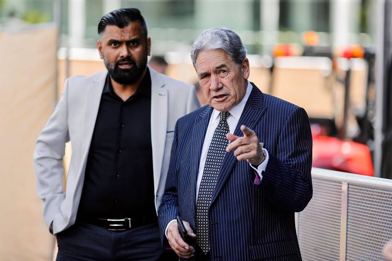 NZ First leader Winston Peters at the Auckland Diwali Festival today. Photo: Dean Purcell