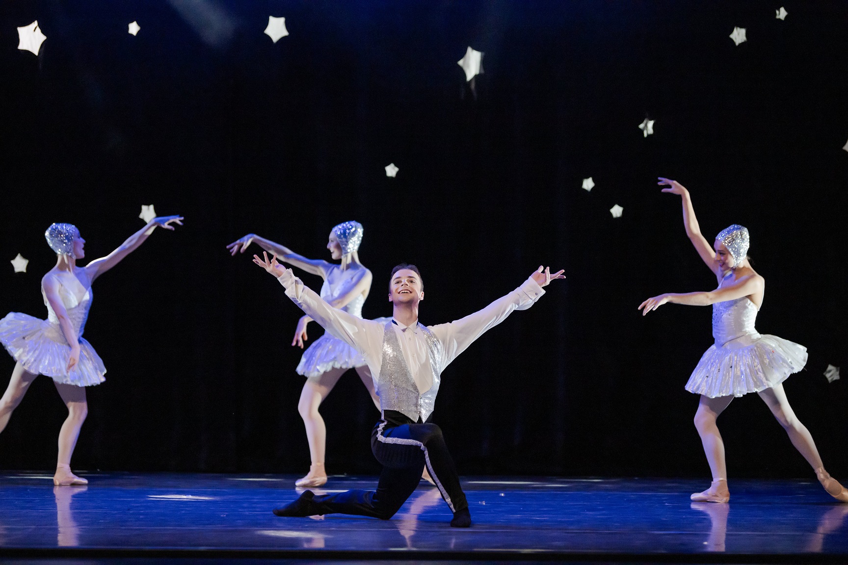 Dane Head in the Dew Fairies scene in Hansel & Gretel this year. Photo: Stephen A'Court