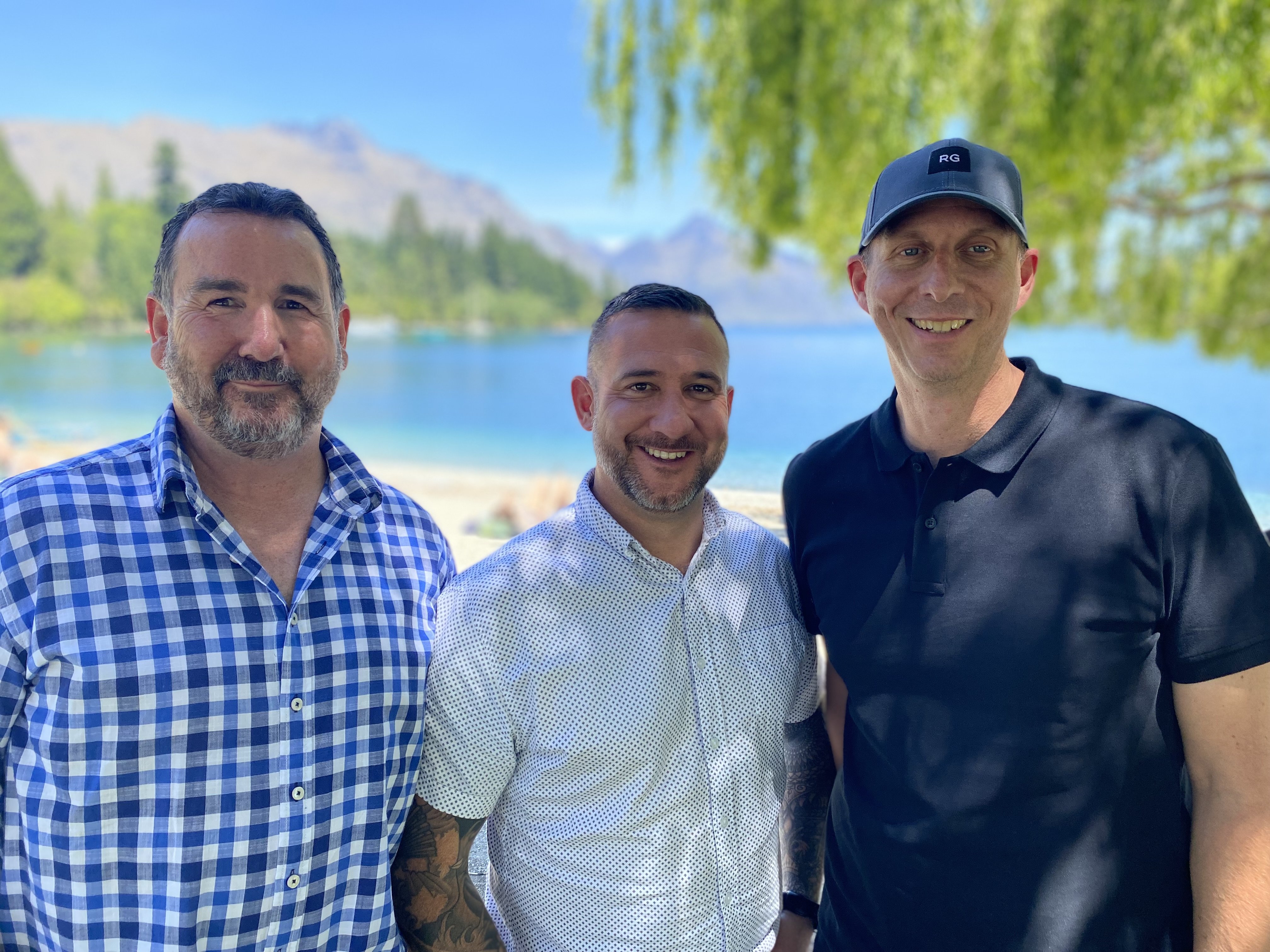 From left, Remarkable People advisory board chair Hayden Dillon, director Ed Stott and managing...