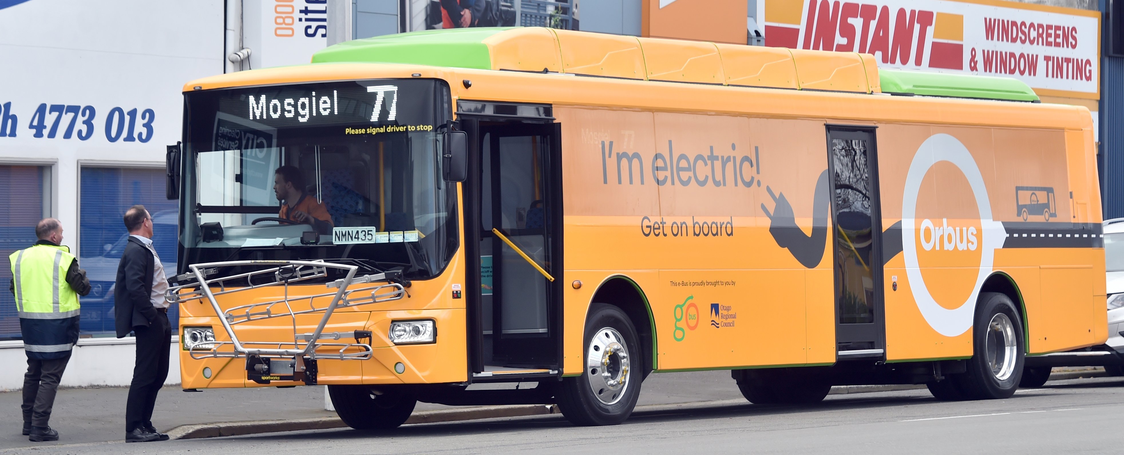 An electric bus was trialed in Dunedin in 2021. PHOTO: ODT FILES