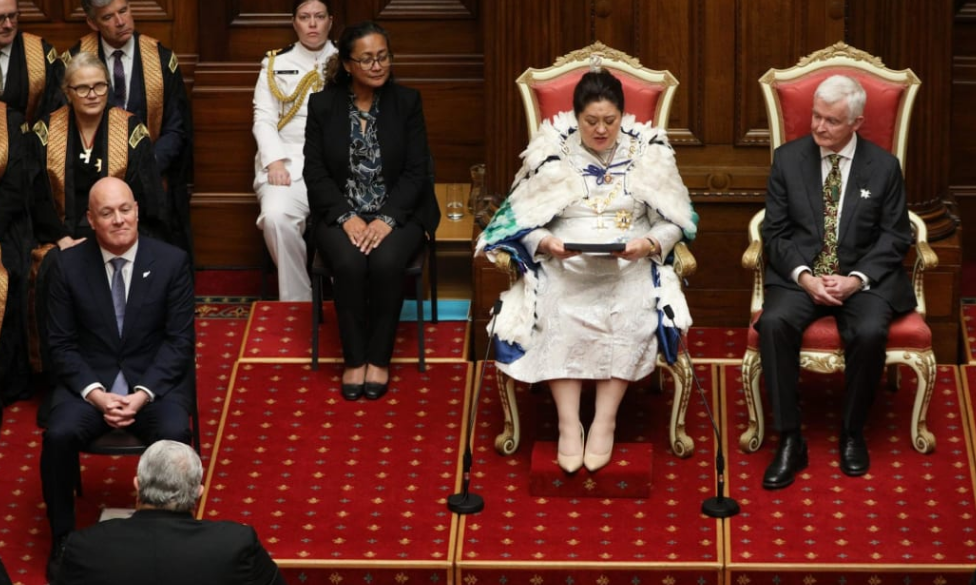 Governor-General Dame Cindy Kiro delivers the traditional Speech from the Throne at the State...