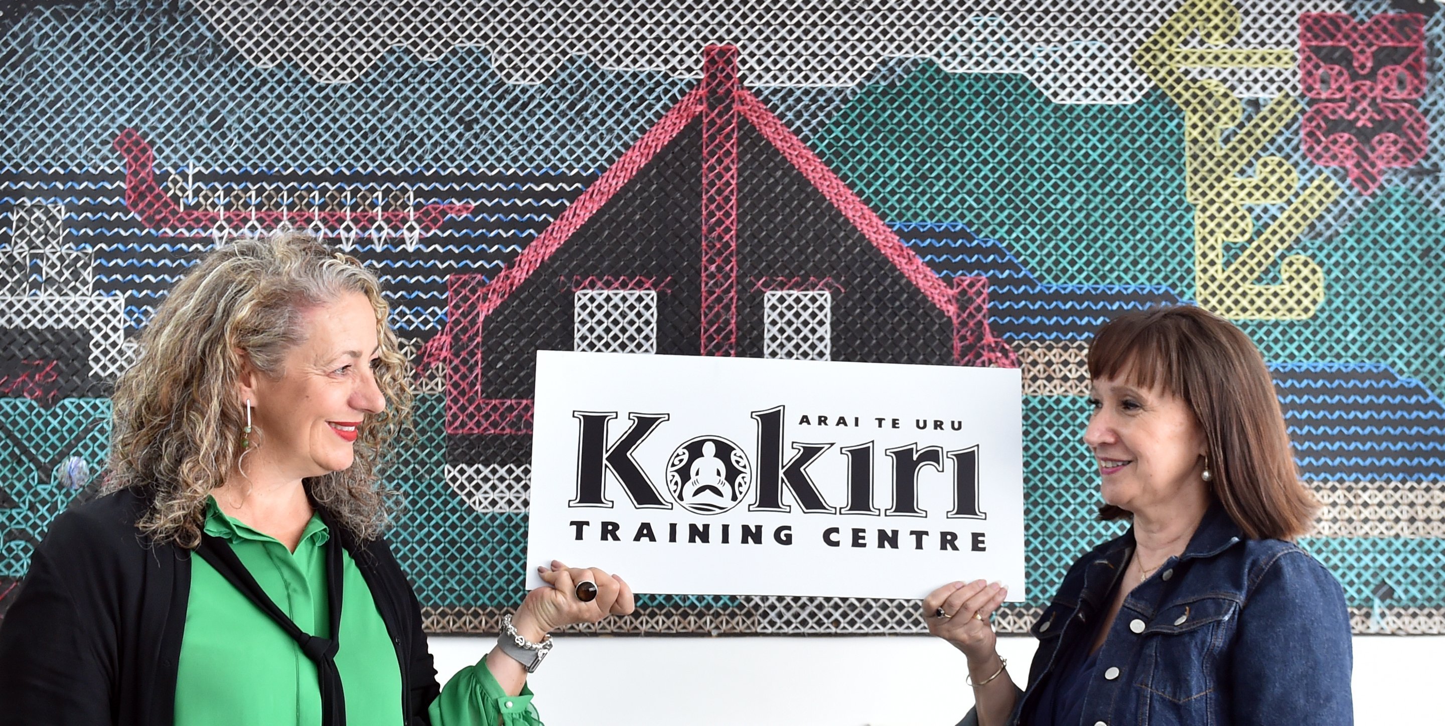 Kōkiri board chairwoman Janine Kapa, left, and board member Shelley Kapua-Tarpey, both of Dunedin...