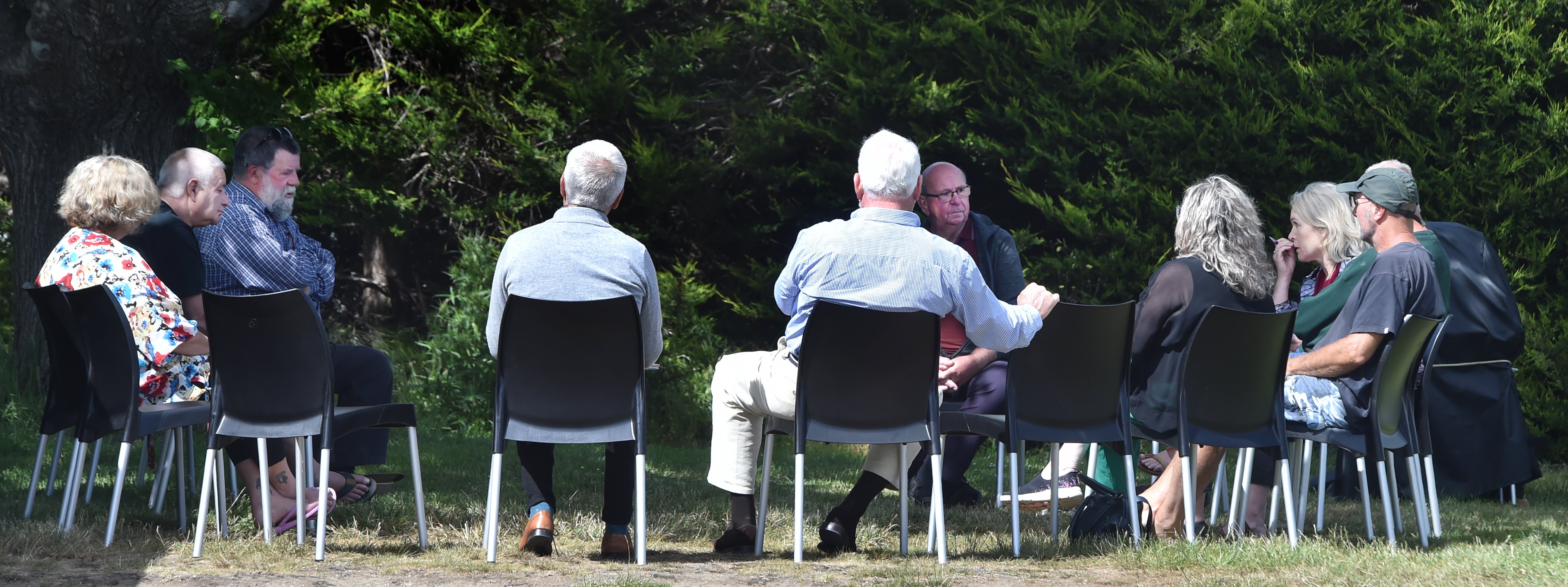 Taieri MP Ingrid Leary (second from right) hosts a meeting with the Dunedin City Council, Mosgiel...